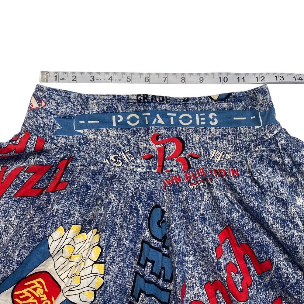 Idaho Potatoes Pop Art French Fries Skater Circle Skirt Quirky Unique - Picture 7 of 15